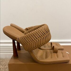 🌾 GIA / RHW Rosie Huntington-Whiteley Leather Sandals – Size 37,5 Worn Once